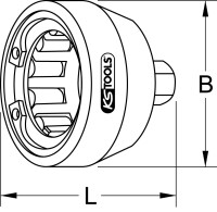 Einschraubwerkzeug für Exzenteranschlüsse (S-Anschluss), 10mm