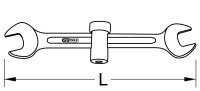 Spezialschlüssel Sanitär 17 x 19mm, 220mm