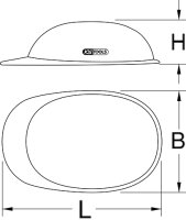 Arbeits-Schutzhelm, abnehmbares Kopfband, gelb