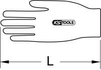 Überzieh-Handschuh für Elektriker-Schutzhandschuh, Größe 8+9