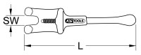 Gegenhalter mit Schutzisolierung, 15-40 mm