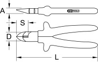 1000V Plombenzange, 160mm