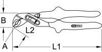 1000V Wasserpumpenzange, 300mm