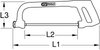 Metallbügelsäge mit Schutzisolierung, 275mm