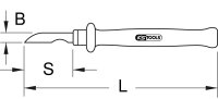 Kabel-Abisoliermesser mit Schutzisolierung, 200mm