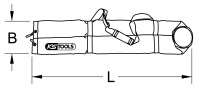 Schutztasche für Isostandmatte, 1000mm