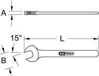 Maulschlüssel mit Schutzisolierung, 6mm