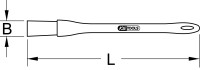 Staubpinsel mit Schutzisolierung, gerade, 180mm