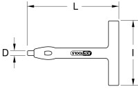 Locheisen mit Schutzisolierung, 100mm