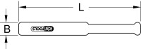 Kunststoffspreizkeil, 20x170mm