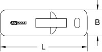 Kunststoffspreizkeil, 53x225mm