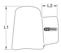 Abdeck- und Schutzhaube mit Schutzisolierung, 80 mm