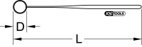 Suchspiegel mit Schutzisolierung, 58 mm, Normale Linse