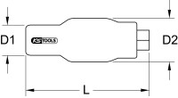 3/8" Festeingestellter Drehmomentbegrenzer mit Schutzisolierung, 12Nm