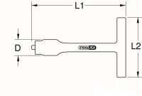 3/8" Festeingestellter T-Griff-Drehmomentbegrenzer mit Schutzisolierung, 12Nm