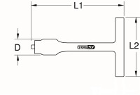 3/8" Festeingestellter T-Griff-Drehmomentbegrenzer...