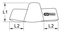 Abdeck- und Schutzhaube mit Schutzisolierung, 100 mm