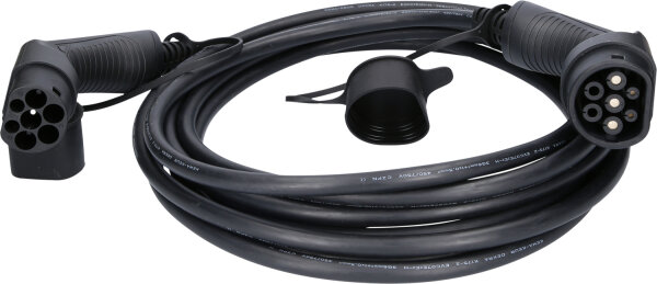 efuturo Ladekabel gerade, Typ 2 auf Typ 2 Stecker, 1 Phase, bis zu 7,4 kW, 32 A, 230 V, Mode 3, 8 Meter