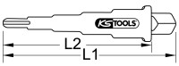 Universal-Stufenschlüssel, 5-stufig, 3/8" - 1 1/4"