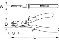 ULTIMATEplus Kraft-Seitenschneider, 210mm