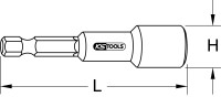 1/4" Einschraubwerkzeug, magnetisch,5mm