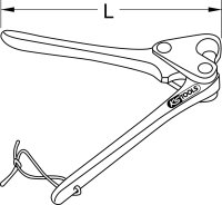 Blei-Plombenzange 8mm, 130mm