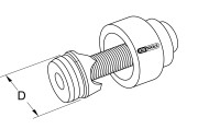 Schraublochstanze mit Spanbruch, 16,5mm