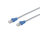 Patchkabel CAT 6a easy pull, grau, Zertifiziert, 0,5m