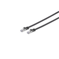 RJ45 Patchkabel, Cat. 7 S/FTP, PUR, schwarz, 50,0m