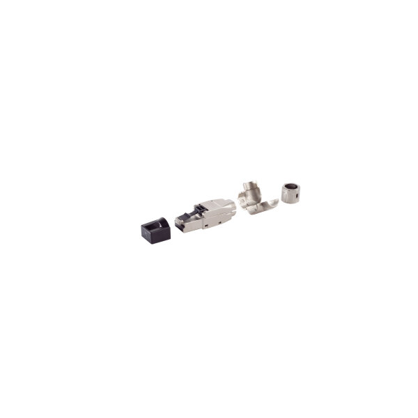 cat. 8.1 Tool-less RJ45 Stecker, werkzeuglos, Winkel, STP