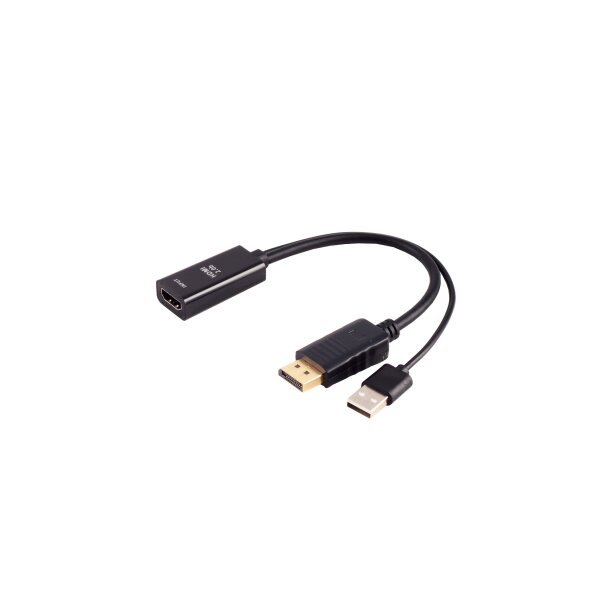 Adapter-HDMI-A Buchse auf DisplayPort Stecker, 4K60Hz, 20cm