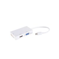 Adapter-Mini DisplayPort Stecker auf HDMI/DVI/VGA Buchse,...