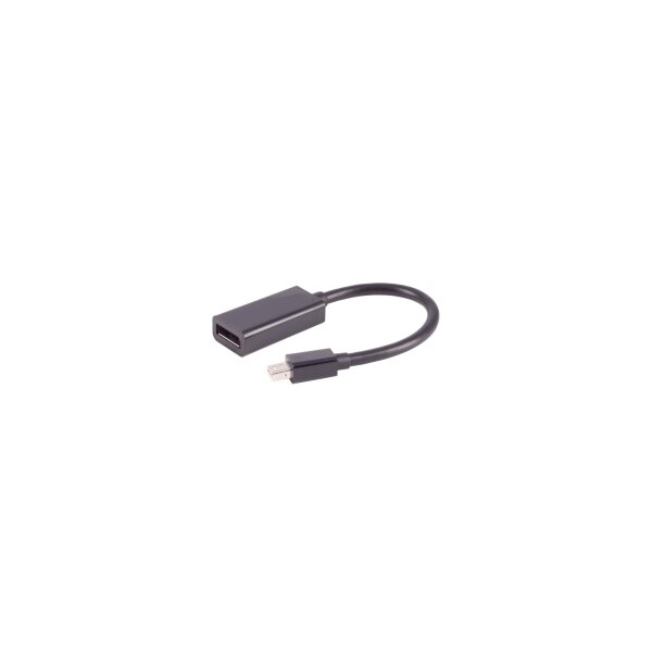 Mini DisplayPort 1.2 Adapter, Mini DisplayPort Stecker auf DisplayPort Buchse, 4K, 0,2m