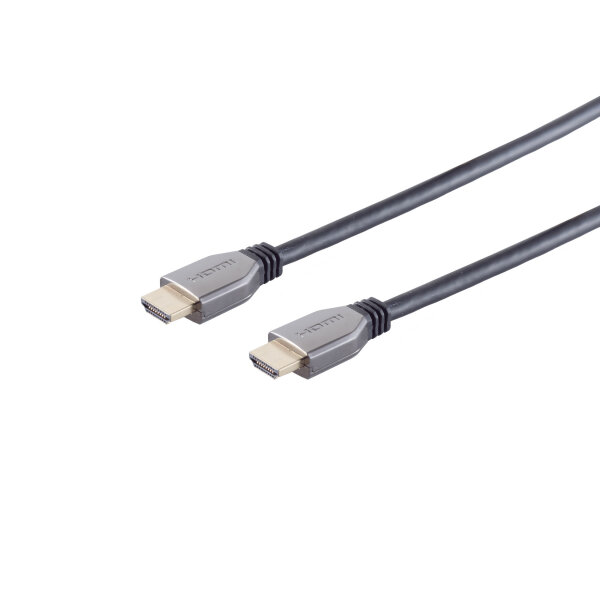 Ultra HDMI Kabel, 10K, Metall, schwarz, 5m