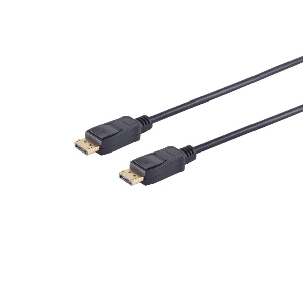 Displayportkabel 1.2, UHD 4K2K, 20-pin, schwarz, 2m