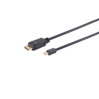 Mini Displayport/ Displayport, 1.2, 4K, schwarz 2m