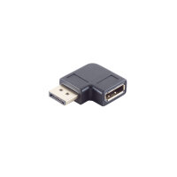 Displayport 1.4 Adapter, 90° Winkel links