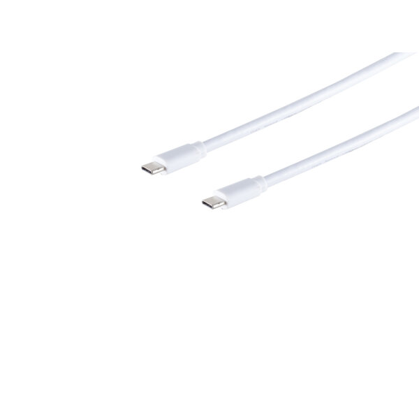 USB Kabel 3.1 C Stecker -USB 3.1 C Stecker weiß 1m