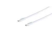 USB Kabel 3.1 C Stecker -USB 3.1 C Stecker weiß 1m