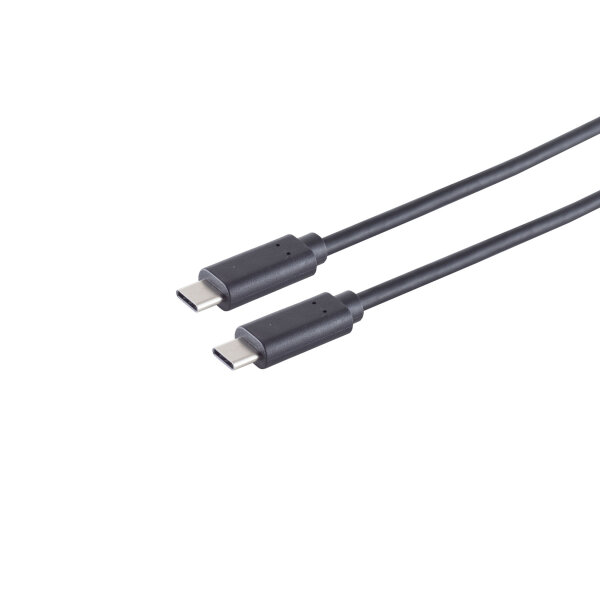 USB Kabel 3.2 USB Typ C Stecker auf USB Typ C Stecker, Gen 2x2 schwarz, 0,5m