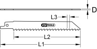 Säbelsägeblatt, CV, 150mm, 4,2mm, 5er Pack