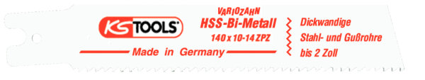 Säbelsägeblatt Rems, HSS-Bi-Metall, 140mm, 2,5mm, 5er Pack