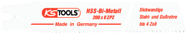 Säbelsägeblatt Rems, HSS-Bi-Metall, 200mm, 3,2mm, 5er Pack