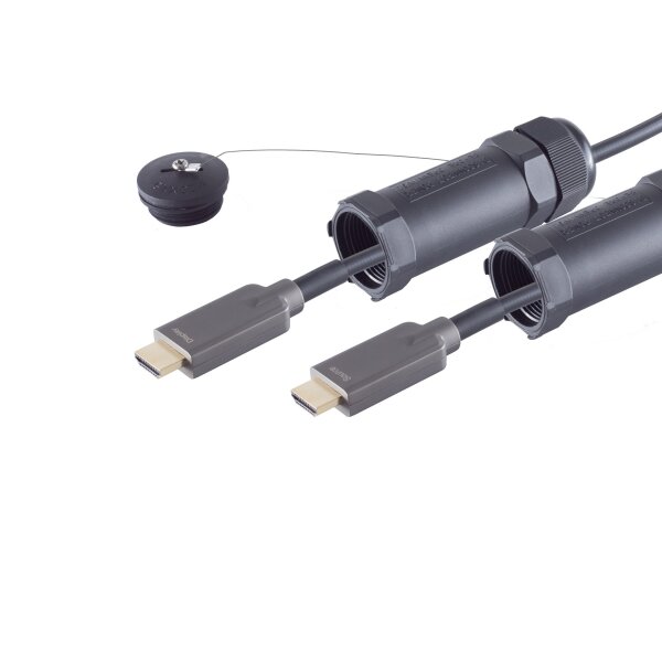 Optisches HDMI Trittfest (Armored) Kabel, 4K, 75m