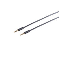 3,5mm Mini-St. - 3,5mm Mini-St. Rund sw 4 pin 1,5m