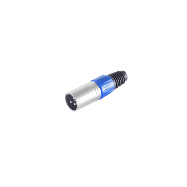 XLR-Stecker, blau