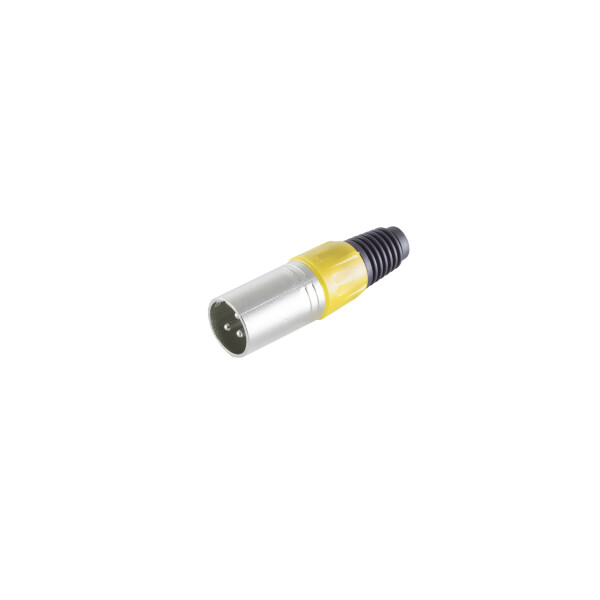 XLR-Stecker, gelb