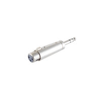 XLR-Kupplung /  Klinkenstecker 6,3 mm, Stereo