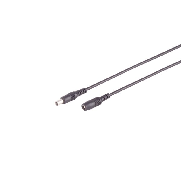 DC-Verlängerung, 2,5/5,5mm, DC-Stecker auf DC Kupplung, 3,0 m