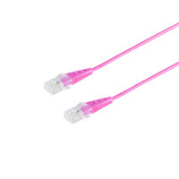 RJ45 Stecker/RJ45 Stecker Rund 4adrig magenta 1,5m